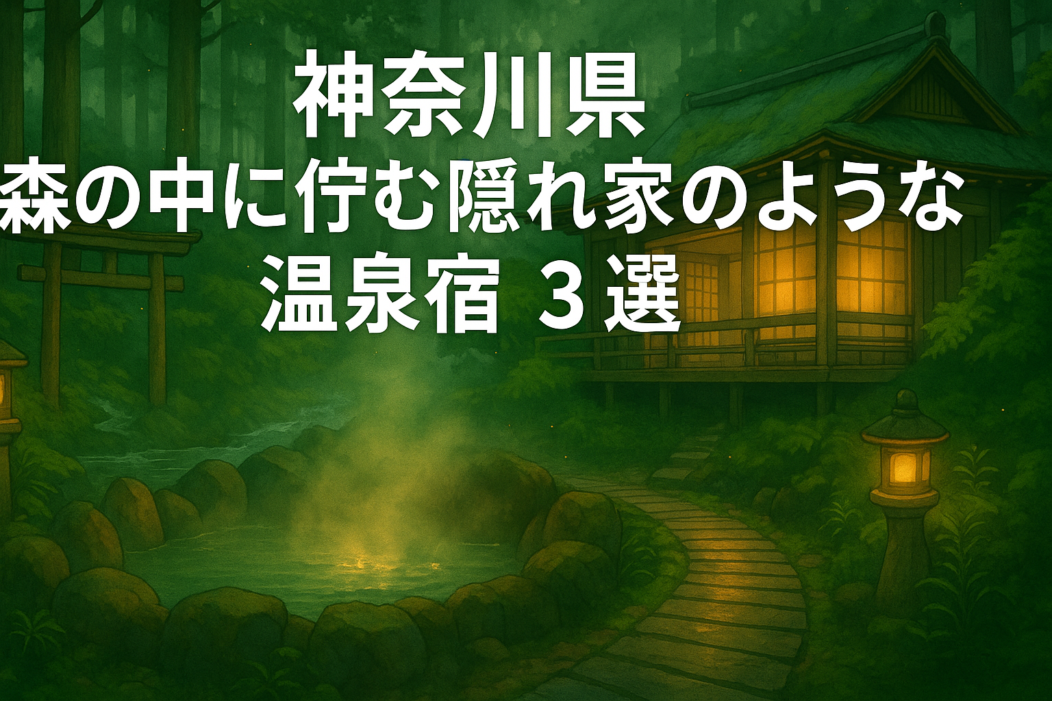 【神奈川】森と温泉に包まれる隠れ家3選｜都内から近い“大人の静寂ステイ”