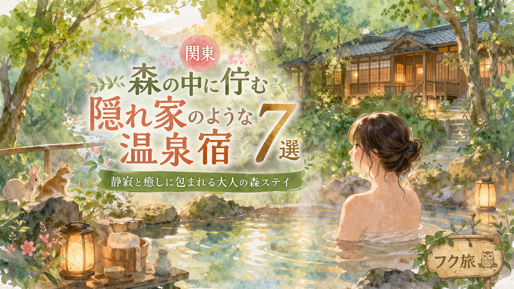 🌿【関東】森の中に佇む隠れ家のような温泉宿７選｜静寂と癒しに包まれる自分へのギフト